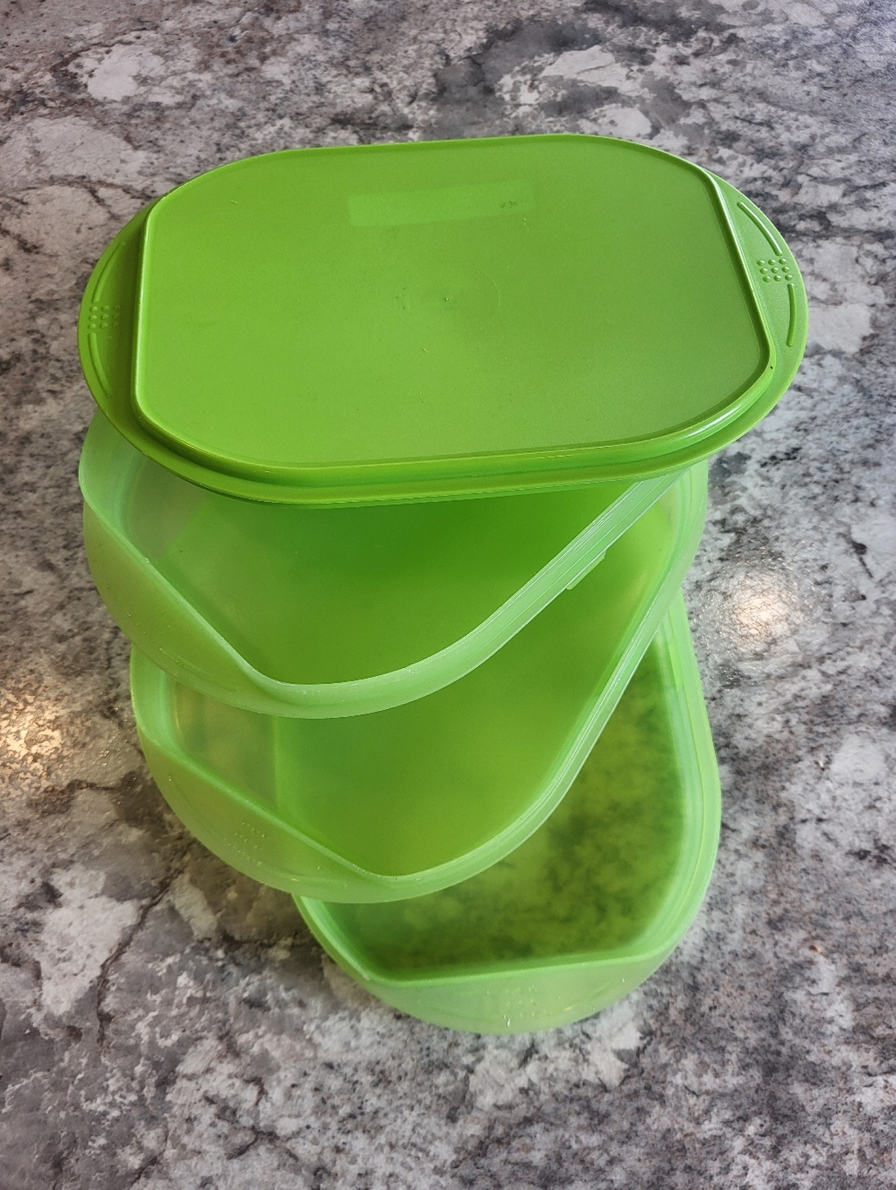 Tupperware Stackable Deli Meat And Cheese Containers - Picture 2 of 2